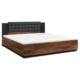 petits-meubles Alec 180 x 200 cm Braun/Schwarz
