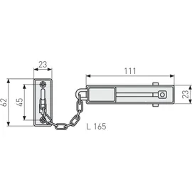 ABUS SK66 Türkette Messing