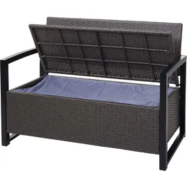 MCW MCW-F39 2er Sitzbank 120 x 60 x 85 cm Grau-meliert