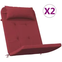 VidaXL Adirondack-Auflagen 2 Stk. Weinrot Oxford-Gewebe