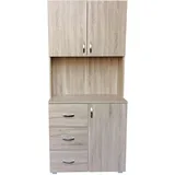 Hti-Living Küchenbuffet Blanca 80 x 180 x 40 cm BEIGE