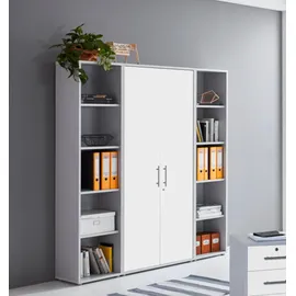 MID.YOU Office Edition Aktenschrank 173 x 33 x 186 cm grau, weiß