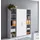 MID.YOU Office Edition Aktenschrank 173 x 33 x 186 cm grau, weiß