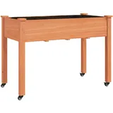 vidaXL Pflanzkübel mit Einsatz und Rollen 118 x 59 x 80 cm Braun