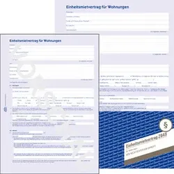 Mietvertrag A4 m.Hausordnung ZWECKFORM 2849 4Seiten