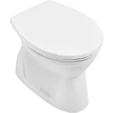 Villeroy & Boch Stand-Flachspül-WC Villeroy & Boch NEWO, spülrandlos, Abgang senkrecht - 4660R101