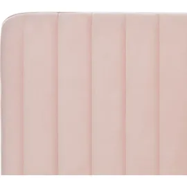 Beliani Lunan 180 x 200 cm Pastellrosa