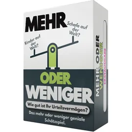 More or Less Mehr Oder Weniger Kartenspiel