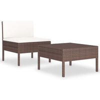 vidaXL Garten-Lounge-Set 2-tlg. braun 310197