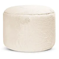 Mokebo Pouf Beige, 60x40x60 cm, Oeko-Tex®, Wohnzimmer, Hocker, Poufs