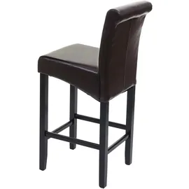 Mendler 2er-Set Barhocker  Holz  braun