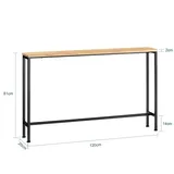 SoBuy FSB19-L-E Konsolentisch 120x81x20 schwarz