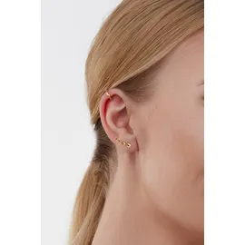 Cai Ohrstecker Mondzyklus Luna gelb 925/- Sterling Silber vergoldet one-size