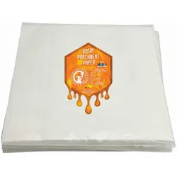 Graveda Rosin Press Pergamentpapier | Doppelseitig mit Silikon | 30x30cm | Grammatur 52 gsm | 100 Stück