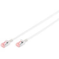 Digitus DK-1624-015S RJ45 Netzwerkkabel, Patchkabel CAT 6 U/FTP 1.50m Weiß doppelt geschirmt, Flamm