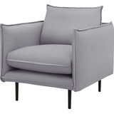 INOSIGN Sessel »Somba«, mit dickem Keder und eleganter Optik grau