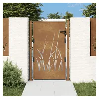 vidaXL Gartentor 105 x 130 cm Cortenstahl Braun