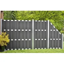 prestige home living outdoor Sichtschutzelement 180 x 90 cm Schwarz WPC 1 St.