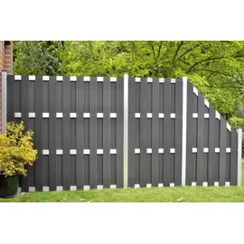 prestige home living outdoor Sichtschutzelement 180 x 90 cm Schwarz WPC 1 St.
