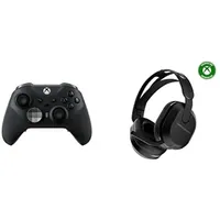 Xbox Elite Series 2 Wireless-Controller - Schwarz + Turtle Beach Stealth 500 Schwarz Kabelloses Gaming Headset w/ 40hr Stunden and Bluetooth Series X|S, One, PC