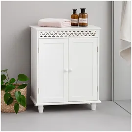 Hti-Living HTI-Living, Kommode Mehrzweckschrank Weiß mit Verzierungen im Landhausstil