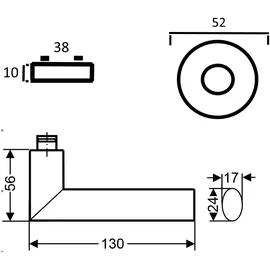 Karcher Design-Beschläge Rosettengarnitur Bad Weiß