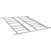 Floraworld Fundament 301 x 303 cm verzinkt Grau/Silber