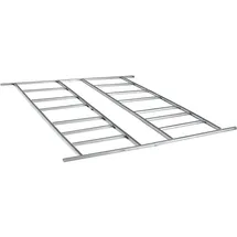Floraworld Fundament 301 x 303 cm verzinkt Grau/Silber
