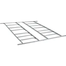 Floraworld Fundament 301 x 303 cm verzinkt Grau/Silber