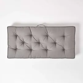 Homescapes Sitzkissen 100 x 48 cm grau 1 St.