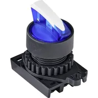 TRU Components TC-9860156 S2SRN-L3BB Wahlschalter Knebel Blau 2 x