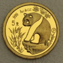 Goldmünze 1/20oz Panda 1993 (China)