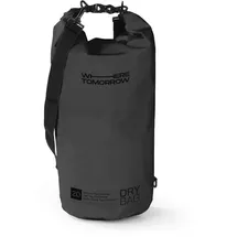 Where Tomorrow dry bag Style 01 20L schwarz | Wasserdichter Rucksack | Wasserfester Beutel & Packsack | Drybag ideal für Boot, Kajak, Angeln und Camping
