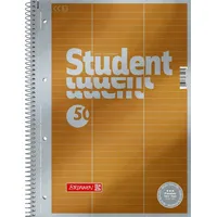 Brunnen Collegeblock Student Premium für Vokabeln Lineatur 54 liniert DIN A4 ohne Rand, 1 Block