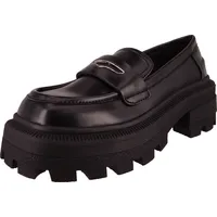 Buffalo Damen Halbschuhe NABU Loafer Vegan 1622342 Schwarz, - 37