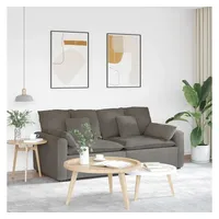 vidaXL Modulares Sofa mit Kissen grau