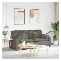 vidaXL Modulares Sofa mit Kissen grau