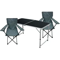 Mojawo 3-teiliges Campingmöbel Set Tisch + 2 Campingstühle + Tasche Outdoor