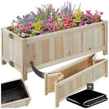 Tectake Blomster Hochbeet 70 x 30 x 25 cm Braun
