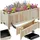 Tectake Blomster Hochbeet 70 x 30 x 25 cm Braun