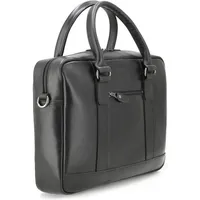 Buckle & Seam Leder Business Briefcase Everett / Schwarz / Dots Koffer24