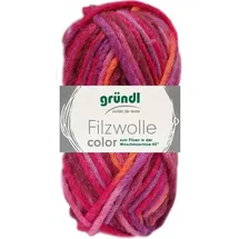 120 Filzwolle Color Lila/Orange/Pink 50 g