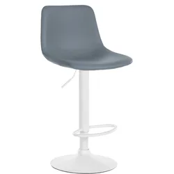 CLP Barhocker Divo Kunstleder grau/weiß