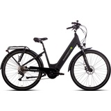 Saxonette E-Bike »Premium Sport (Wave)«, 10 Gang, Mittelmotor 250 W, 85257336-45 schwarz E-Bikes