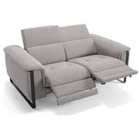 Sofanella 2-Sitzer Stoff VIENNA, Relaxsofa, Designsofa, Designer Couch, Italienisches Sofa, 2er Sofa grau