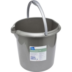 flink & sauber Putzeimer 10,0 l grau