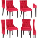 CLP 4er Set Esszimmerstuhl Aberdeen Samt