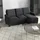 Homcom Ecksofa Stoffsofa L-Form mit wendbarer Chaiselongue Leinen Dunkelgrau 197x139x91cm für Wohnzimmer Aosom.de