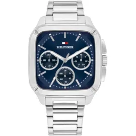 Tommy Hilfiger Multi Zifferblatt Quarz Uhr für Herren mit Silbernes Edelstahlarmband - 1792222