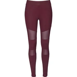 URBAN CLASSICS Ladies Tech Mesh Leggings - Rot